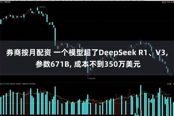 券商按月配资 一个模型超了DeepSeek R1、V3, 参数671B, 成本不到350万美元